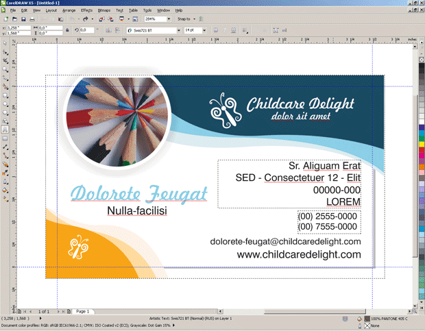Coreldraw как сделать визитку Coreldraw как сделать визитку
