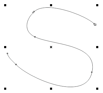 Кривая нарисована инструментом Freehand (Свободная форма)