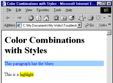 Стили позволяют легко изменять цвета