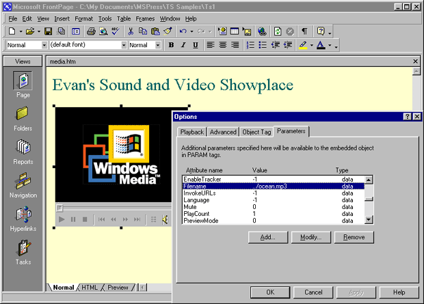 Windows Media Player, снабженный средством управления ActiveX, который вы можете установить на вашей странице. Однако он работает только в Internet Explorer для Windows