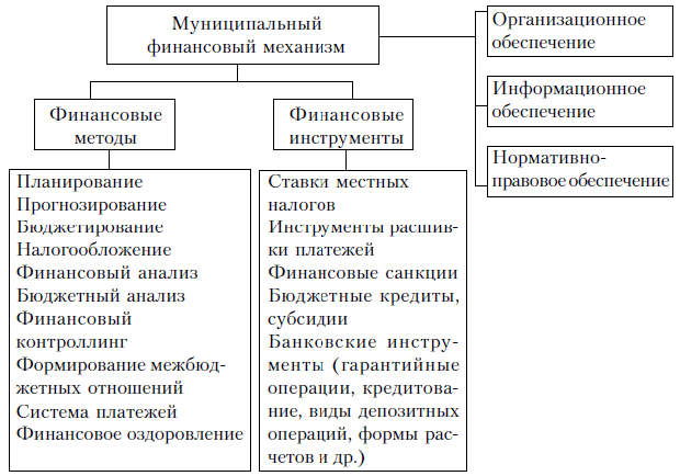 Структура муниципального финансового механизма