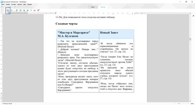 Объединение ячеек