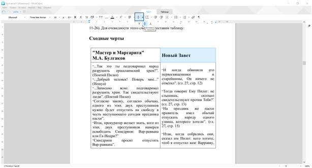 Вертикальное выравнивание текста в ячейках