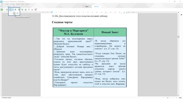 Установка границ ячеек