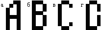 а, б, с – эталоны, г – ответ сети на предъявление любого эталона