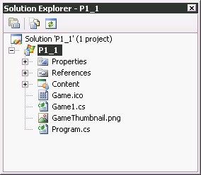 Панель Solution Explorer