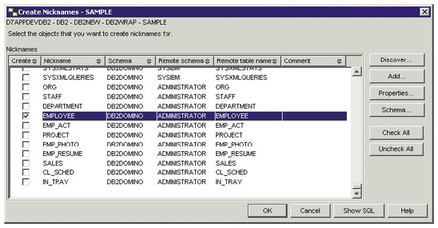 Окно Create Nicknames