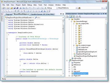 Проект панорманого фото в среде Visual Studio .NET 2008 