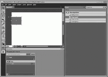 Expression Blend в режиме Animation Workspace