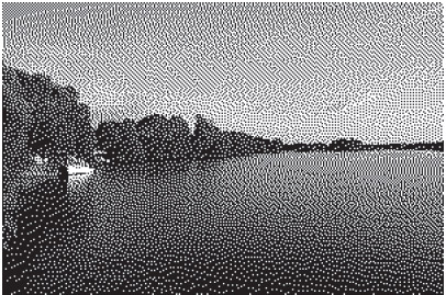 Результат работы алгоритма рассеивания ошибок.