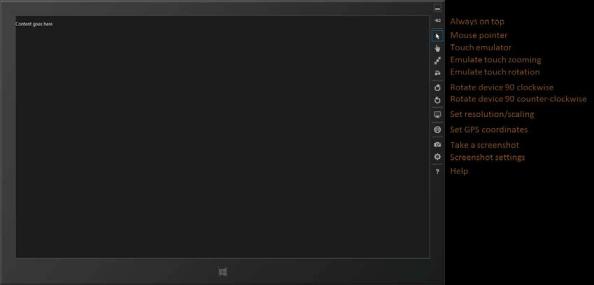 Приложение HelloWorld работает в имитаторе, справа добавлены подписи к кнопкам. На самом деле, шаблон "Пустое приложение" оправдывает своё название!
