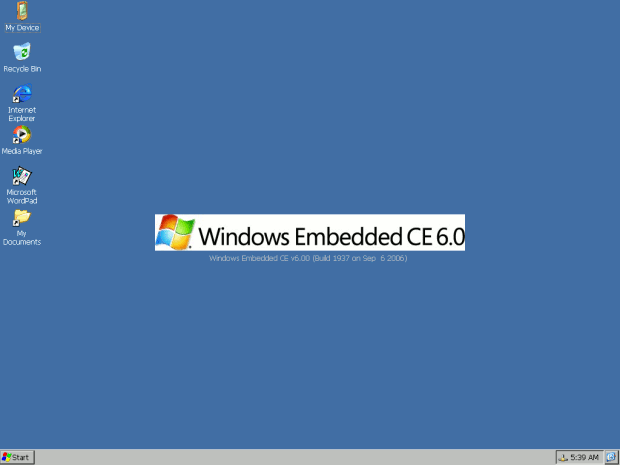 Дисплей целевого устройства говорит о том, что выполняется новый образ ОС