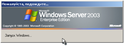 На виртуальную машину установлен Windows Server 2003 Enterprise Edition