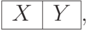 \arraycolsep=9pt
\begin{array}{|c|c|}
\hline
X& Y\\
\hline
\end{array},