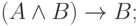 (A\land B)\to B;