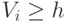 V_i \ge h