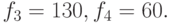 f_3 = 130, f_4 = 60.