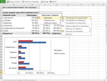 Microsoft Excel Web App.