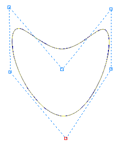 Кривая нарисована инструментом B-Spline