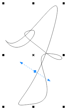 Кривая нарисована инструментом Bezier(Кривая Безье)