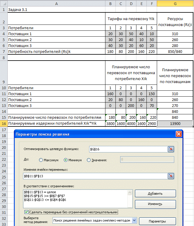 Транспортная задача скачать программу