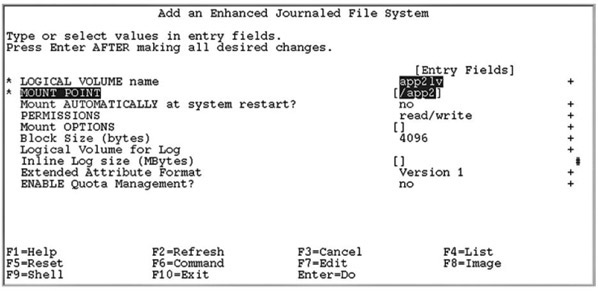 Создание файловых систем на предварительно определенных логических томах