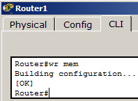 Сохранение текущей конфигурации R1