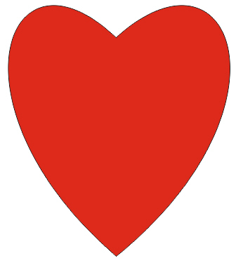 Фигура "Сердце", полученная при помощи инструмента Свободная форма