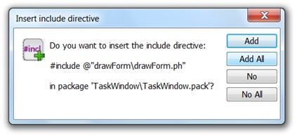 Добавление директивы include
