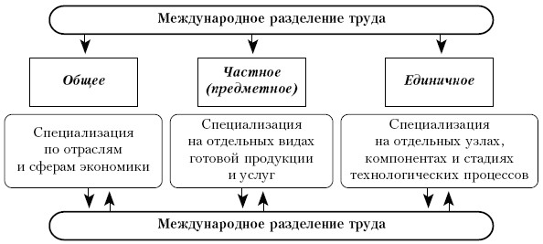 Формы международного разделения труда