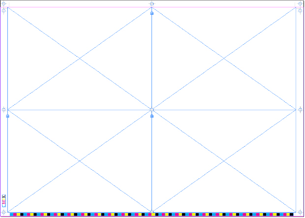 Цветовая шкала CMYK размещена на листе