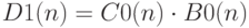 D1(n)=C0(n)\cdot B0(n)