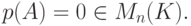 p(A)=0\in M_n(K).